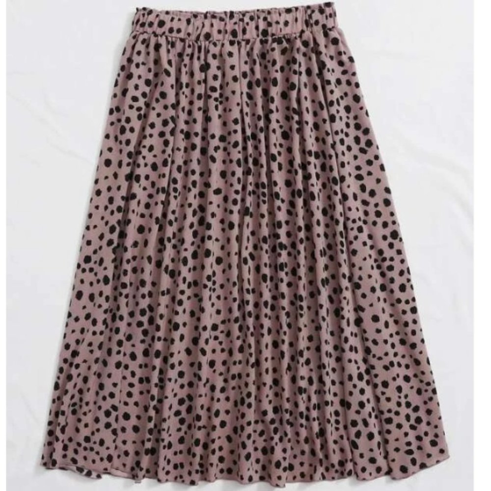 SHEIN Leopard Midi Skirt NWOT
